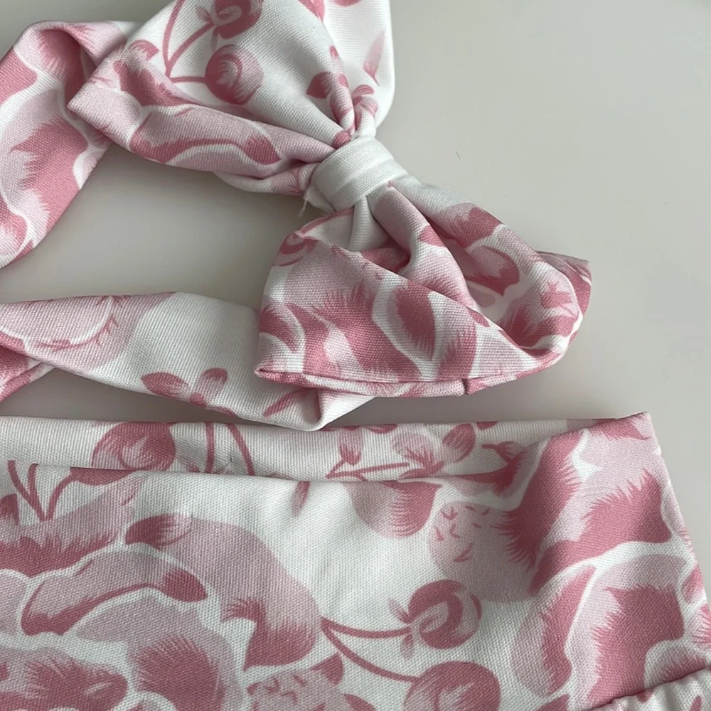 Baby Bum Cover with Bow Headband Size 9-12 months